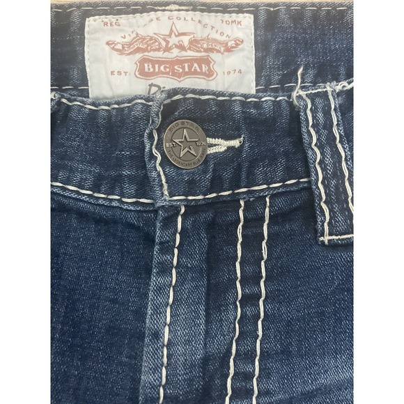 Big Star Jeans Mens 33XL Pioneer Boot Cut Whisker Embroidered (34x35) Buckle - Picture 3 of 16